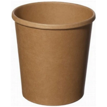 Papīra konteineris 475ml 96mm brūns kraft 15827