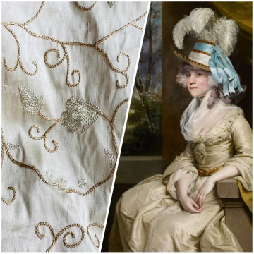 NEW Princess Primrose 100% Silk Dupioni Fabric Wit