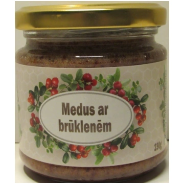 Medus ar brūklenēm 230g
