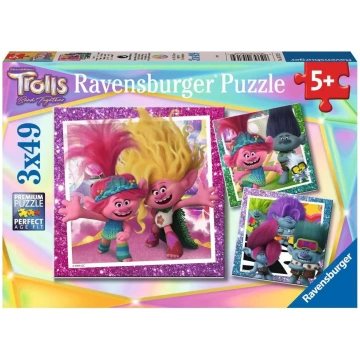 Puzzle 3x49 Trolls 3 Ravensburger