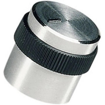 Knob; with pointer; aluminium,plastic; Øshaft: 4mm