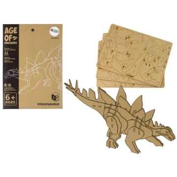 Wooden 3D Spatial Puzzle Stegosaurus Educational A