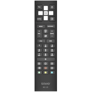 Tālvadība SAVIO RC-21 TV dekoderim, IR bezvadu, 36