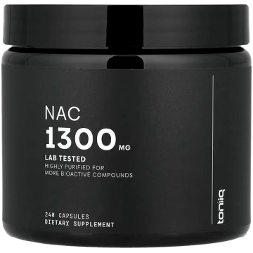Toniiq, NAC, 240 Capsules (650 mg per Capsule)