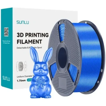 Sunlu PLA+ Silk kvēldiegs (zils)