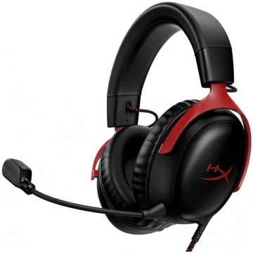 HyperX Cloud III Gaming Headset, Black/Red 727A9AA