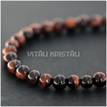 Buļļa acs pērlītes 6 mm virtene 19 cm