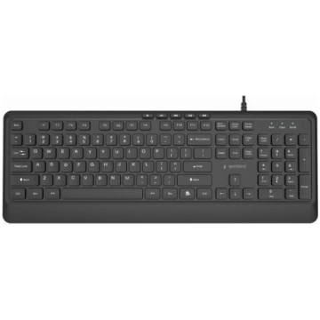 Gembird KB-MCH-05 Slim wired multimedia keyboard, 