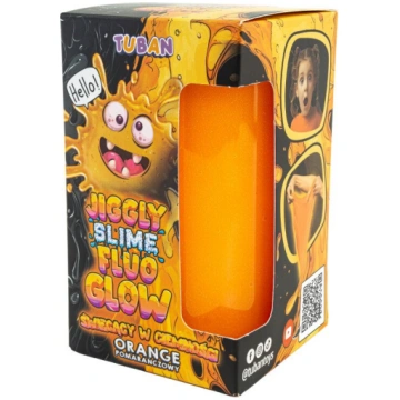 Jiggly Slime - Tumsā spīdošs slaims - Oranžs (430 