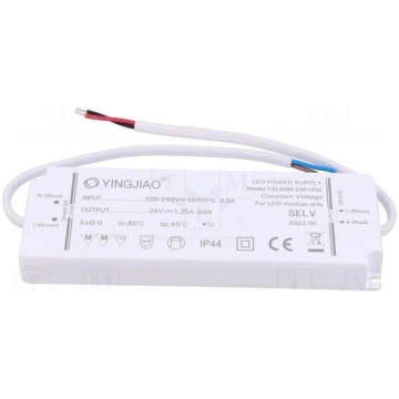 Power supply: switching | LED | 30W | 24VDC | 1.25