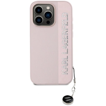 Karl Lagerfeld PU Saffiano Rhinestone Charm Case f