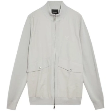 Men's Full-Zip Knitted Bomber Jacket