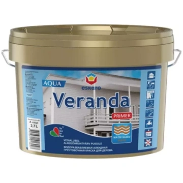Eskaro VERANDA PRIMER AQUA 9L Gruntskrāsa kokam