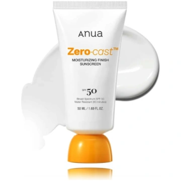 Anua Zero-Cast Moisturising Finish Sunscreen SPF50