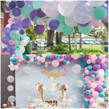 Macaron Pastel Party balonu komplekts (164 gab.)