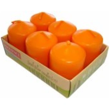 PROVENCE Candles Orange Ø3.8x5.5cm 6pcs Svece 1156
