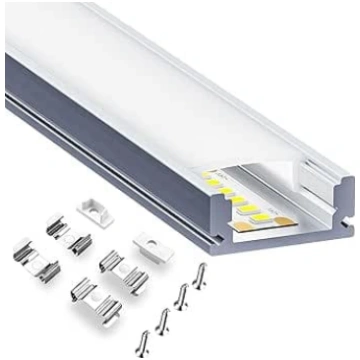 LED Alumīnija Drywall profilu komplekts 1 m - 6 x 
