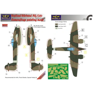 Westland Whirlwind Mk.I Late Camouflage Painting M