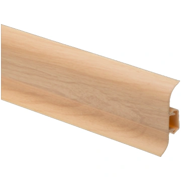 Grīdlīste CEZAR PVC, h59 mm, 2.2 m, gaišs osis