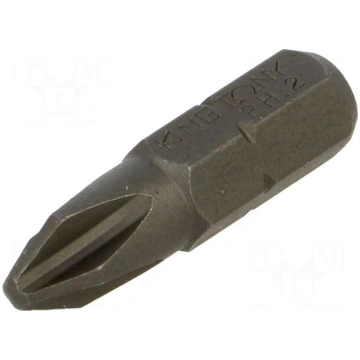 Screwdriver bit | Phillips | PH2 | 1/4" | Overall 
