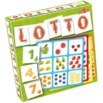 Kāršu spēle Tactic Lotto Augļi un skaitļi