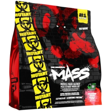 PVL Mutant Mass Gainer, zemenes un banāns - 2270 g
