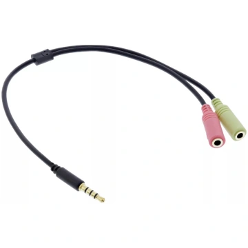 Audio austiņu adaptera kabelis InLine 99302J 1m 3.