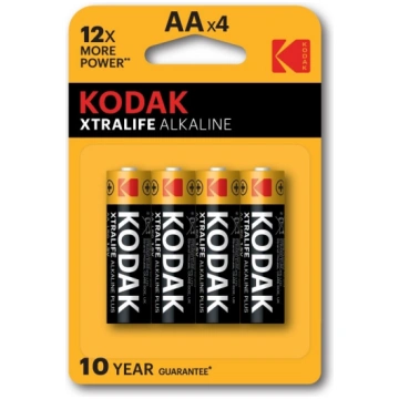 Kodak XTRALIFE sārmainās AA baterijas (4 gab. iepa