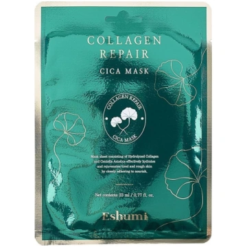 ESHUMI Collagen Repair Cica Auduma sejas maska ar 