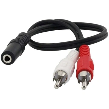 AK267 Jack 3.5 to 2 RCA adapteris Nav norādīts