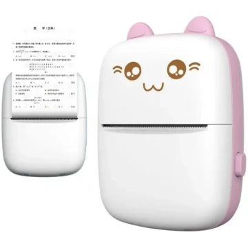 Mini kaķa termoprinteris etiķetēm ar Bluetooth Fun