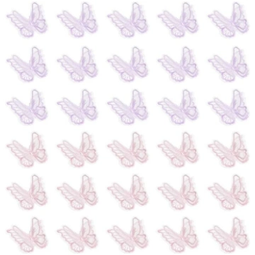 PATIKIL Pack of 30 Butterfly Appliques Embellishme