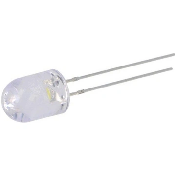 LED; white warm; 8mm; 14400÷18000mcd; 30°; Front: 