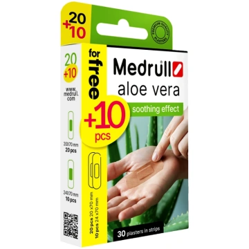 Medrull plāksteris Aloe Vera, 20 + 10 gb