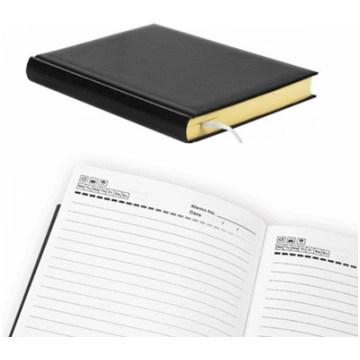 Planning notebook Forpus, A5/360, PVC cover, Black
