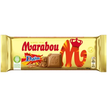 Piena šokolāde MARABOU Daim, 170 g (450-27853)