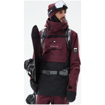 Montec Doom Snowboard Jacket Men Burgundy/Black - 