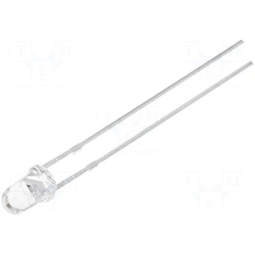 LED | 3mm | green (aqua) | 30° | Front: convex | 8