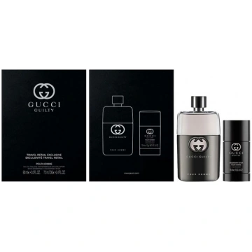 Set Gucci Guilty Pour Homme Edt Aerosols 90ml + De