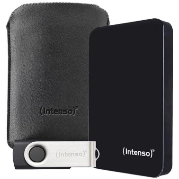 External HDD, INTENSO, 1TB, USB 3.2, Colour Black,