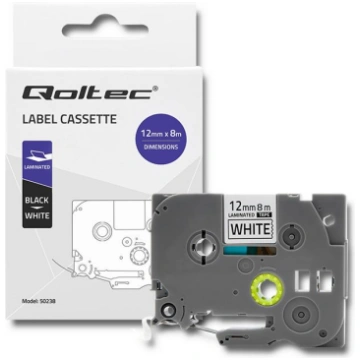 Qoltec Tape for BROTHER TZe-231 | 12mm x 8m | Whit