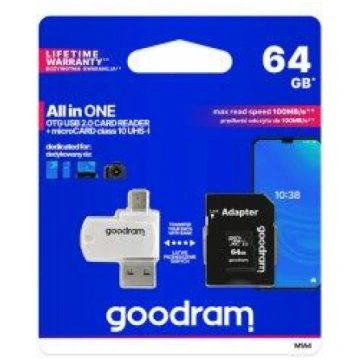 Goodram MicroSD class 10 UHS I 64GB Atmiņas karte 