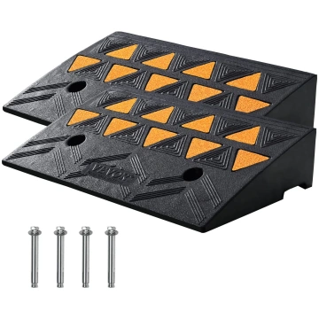 VEVOR VEVOR Rubber Curb Ramp 2 Pack, 4.3" Rise Hei