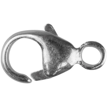 Fermoir Menotte 8 mm avec anneau intégré, Argent 9