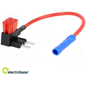 Splitter; automotive ATM; 10A; mini fuse x2; 1mm2;