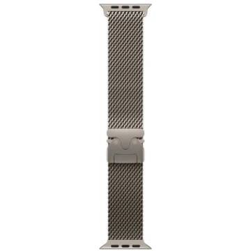 Apple 49mm Natural Titanium Milanese Loop - Medium