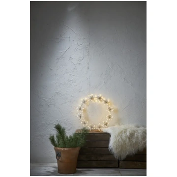 Āra dekors sudraba 50x50cm 120LED Flower Ring 475-