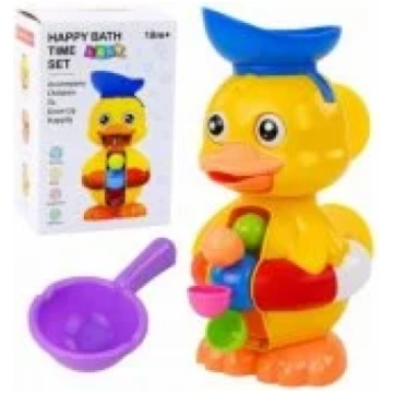 LEAN Toys Interactive Bath Toy Duck with Grinder, 