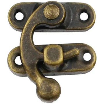 12pcs Left/Right Bronze Mini Vintage Toggle Hasp H