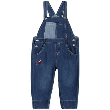 Bērnu zēni meitenes džinsi Dungarees Rompers mīkst